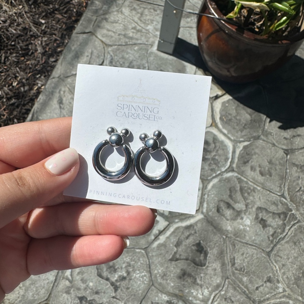 Spinning Carousel Mickey earrings